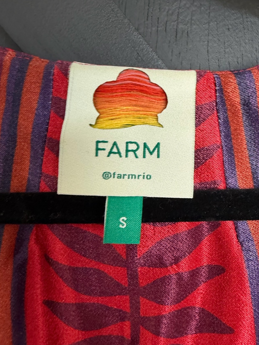 FARM Rio Macaw Arabesque Mini Wrap Dress, Size Small - Picture 4 of 10